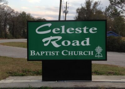 Celeste Road Baptist Church Sign