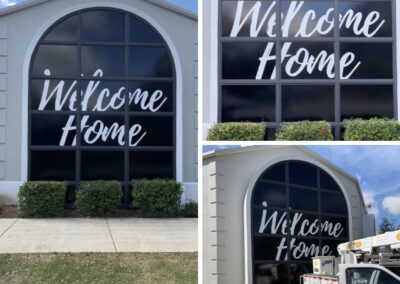 Welcome Home sign