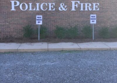 Creola Police & Fire sign