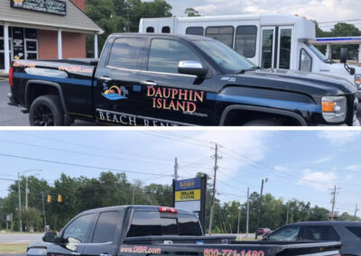 vehicle graphics Dauphin Island Beach Rentals