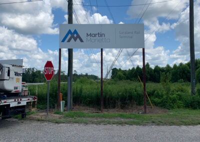 Martin Marietta Saraland Rail Terminal sign