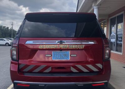 Satsuma Fire Rescue vehicle graphic